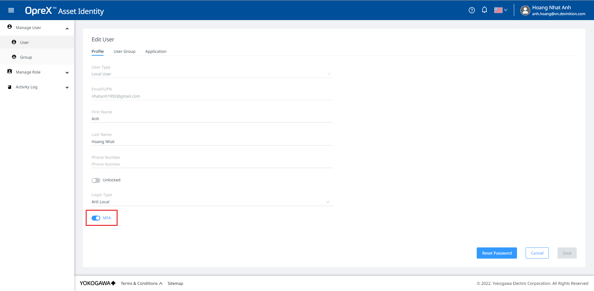 User Profile